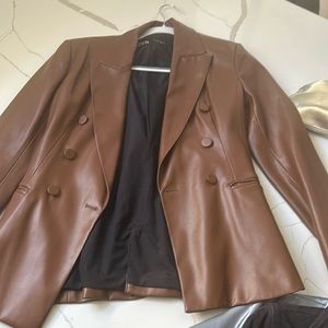 Zara leather jacket